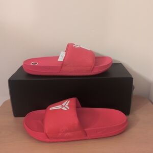 Mens Kobe Offcourt Slides_University Red/White If2870-600 Size 7